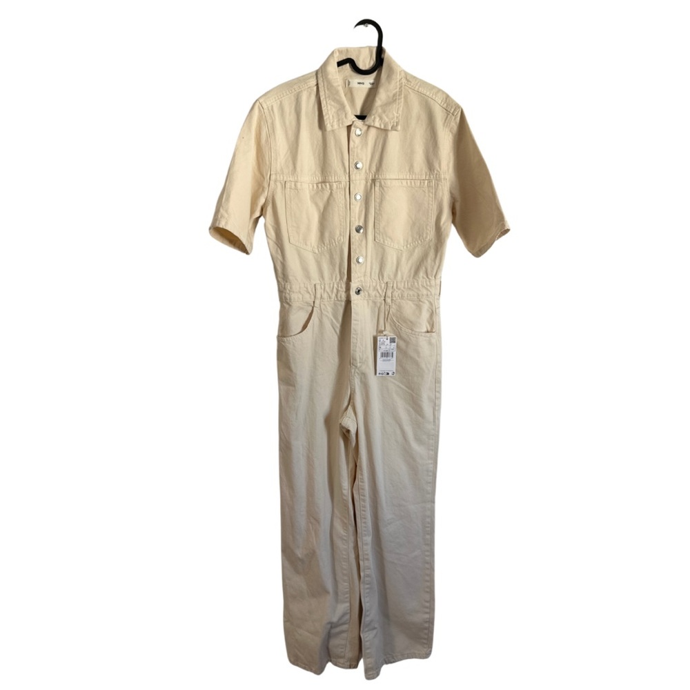 NWT Mango cream off white coverall jumpsuit - size M